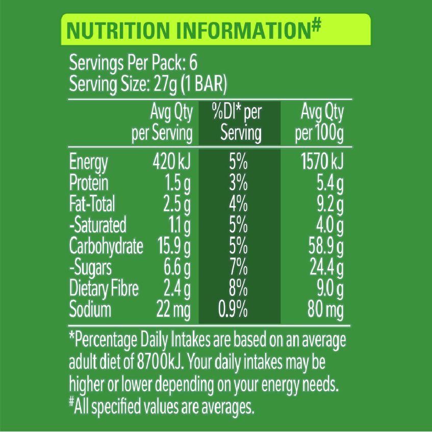MILO Dipped Snack Bar Nutritions