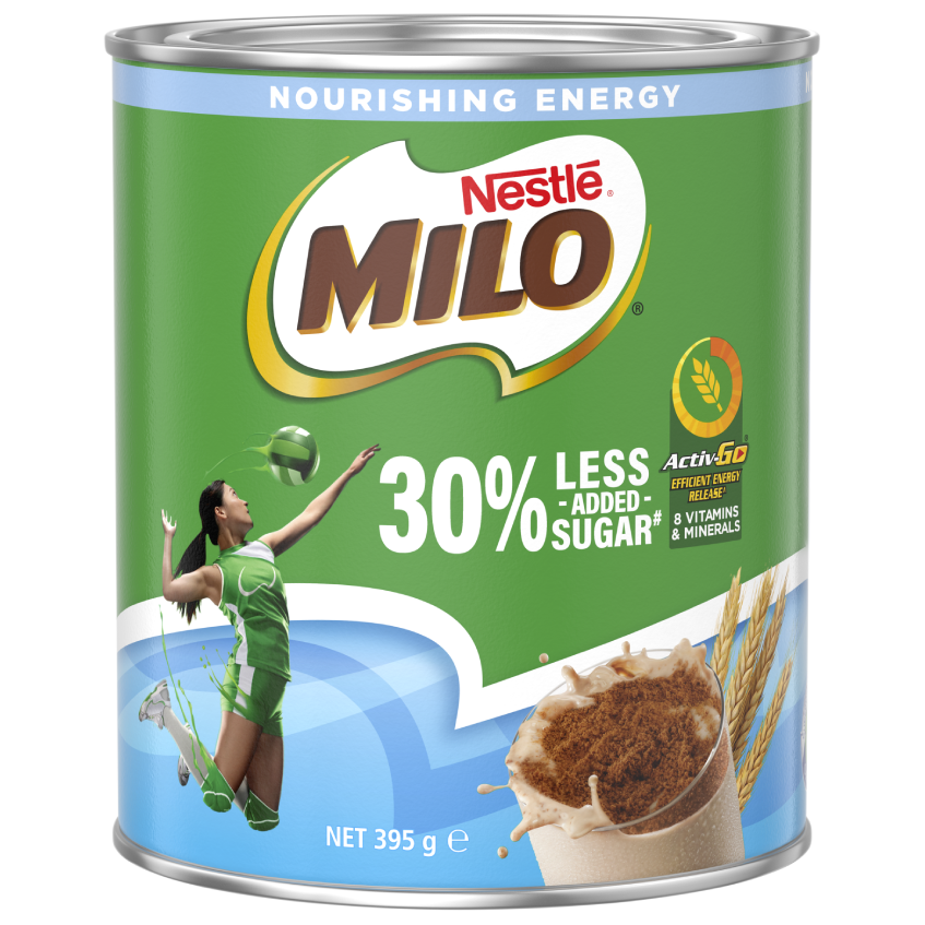 MILO<sup>®</sup> 30% LESS ADDED SUGAR